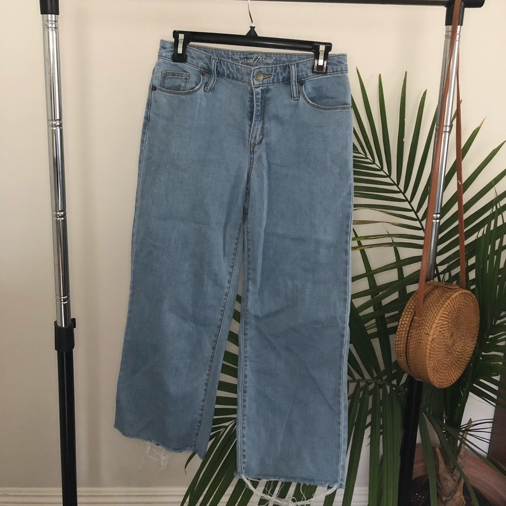 High rise  wide leg jeans